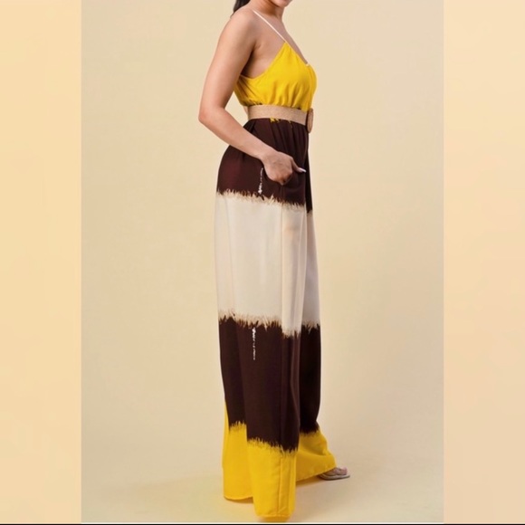 Oversized Tie Dye Wide Leg Jumpsuit Size S - Picture 3 of 16